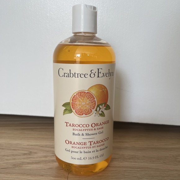 Crabtree & Evelyn TAROCCO ORANGE Bath & Shower Gel W/ Eucalyptus & Sage 16.9 oz - Picture 1 of 1